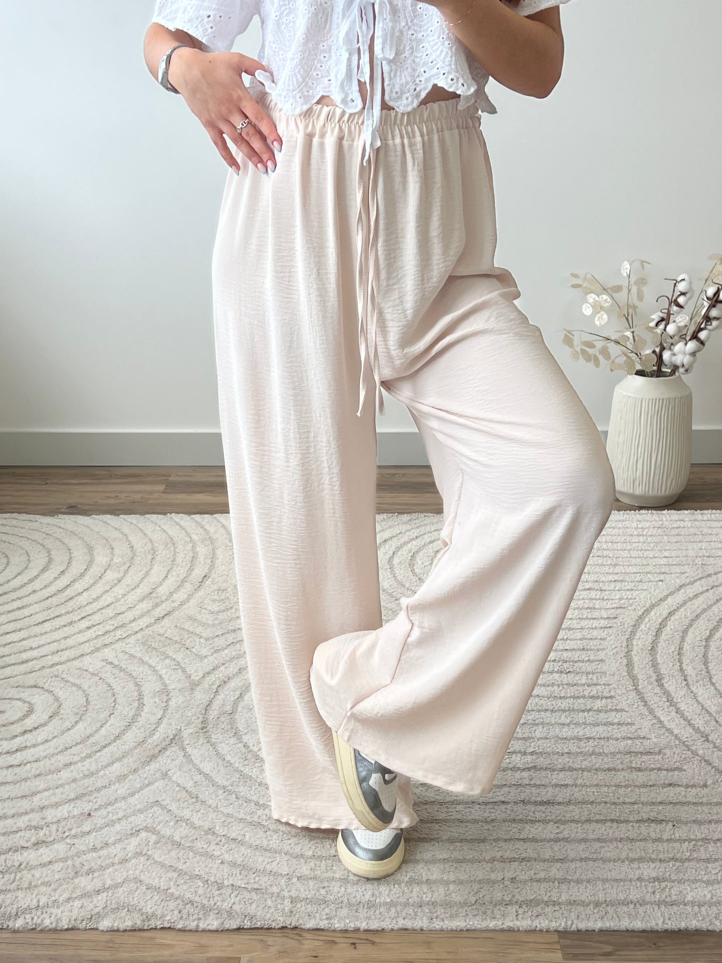 PANTALON FANNY CRÈME (PETITE & GRANDE)