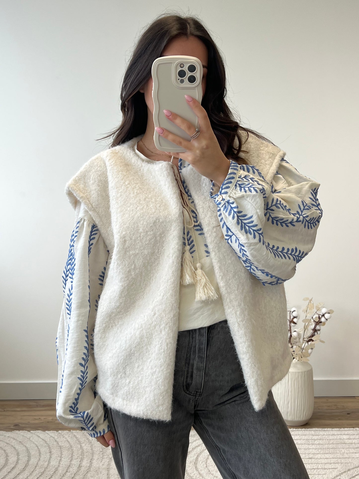 DEFECTUEUX - VESTE SANS MANCHES VIC BLANCHE