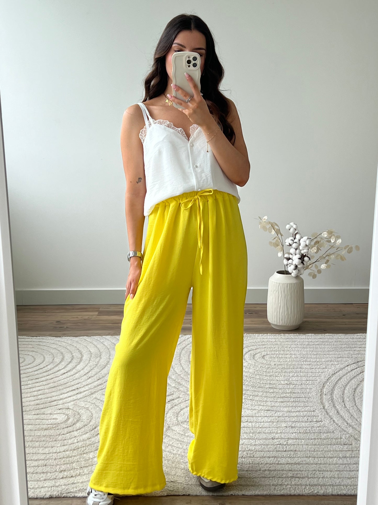 PANTALON FANNY JAUNE MOYEN