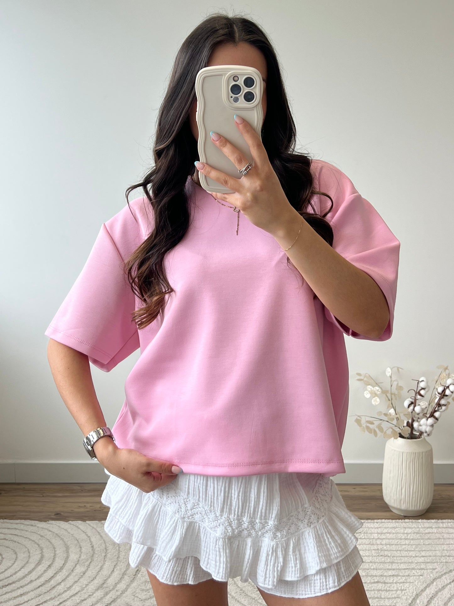 T-SHIRT LÉA ROSE