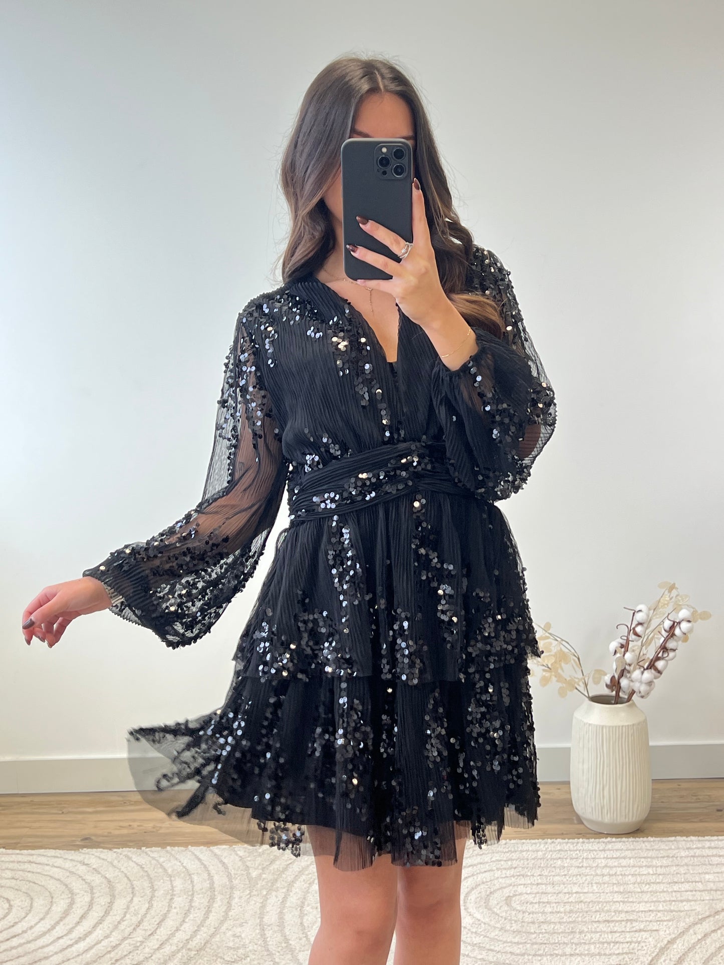 ROBE CAPUCINE NOIR