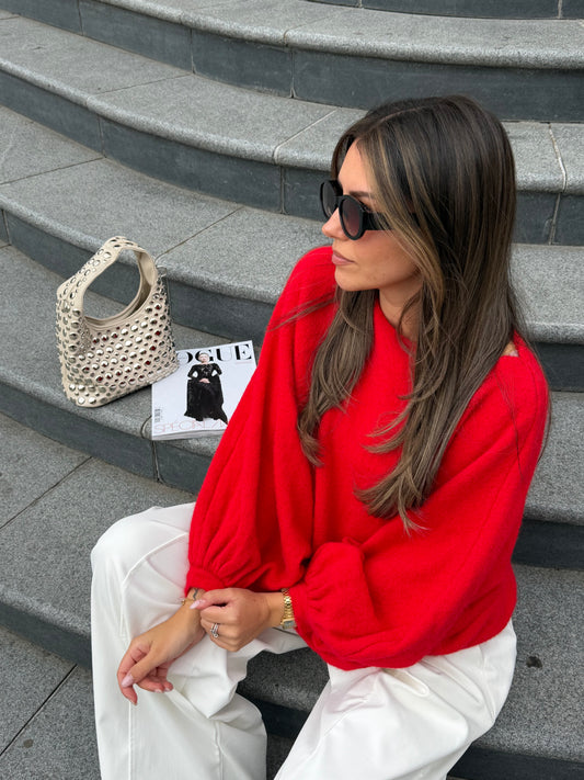 PULL AMBRE ROUGE