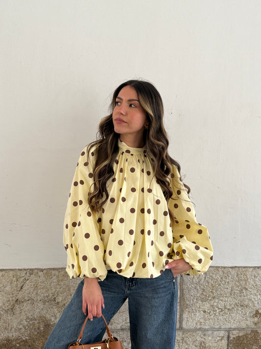 BLOUSE ESMÉE JAUNE (PRECO, expédition début avril)