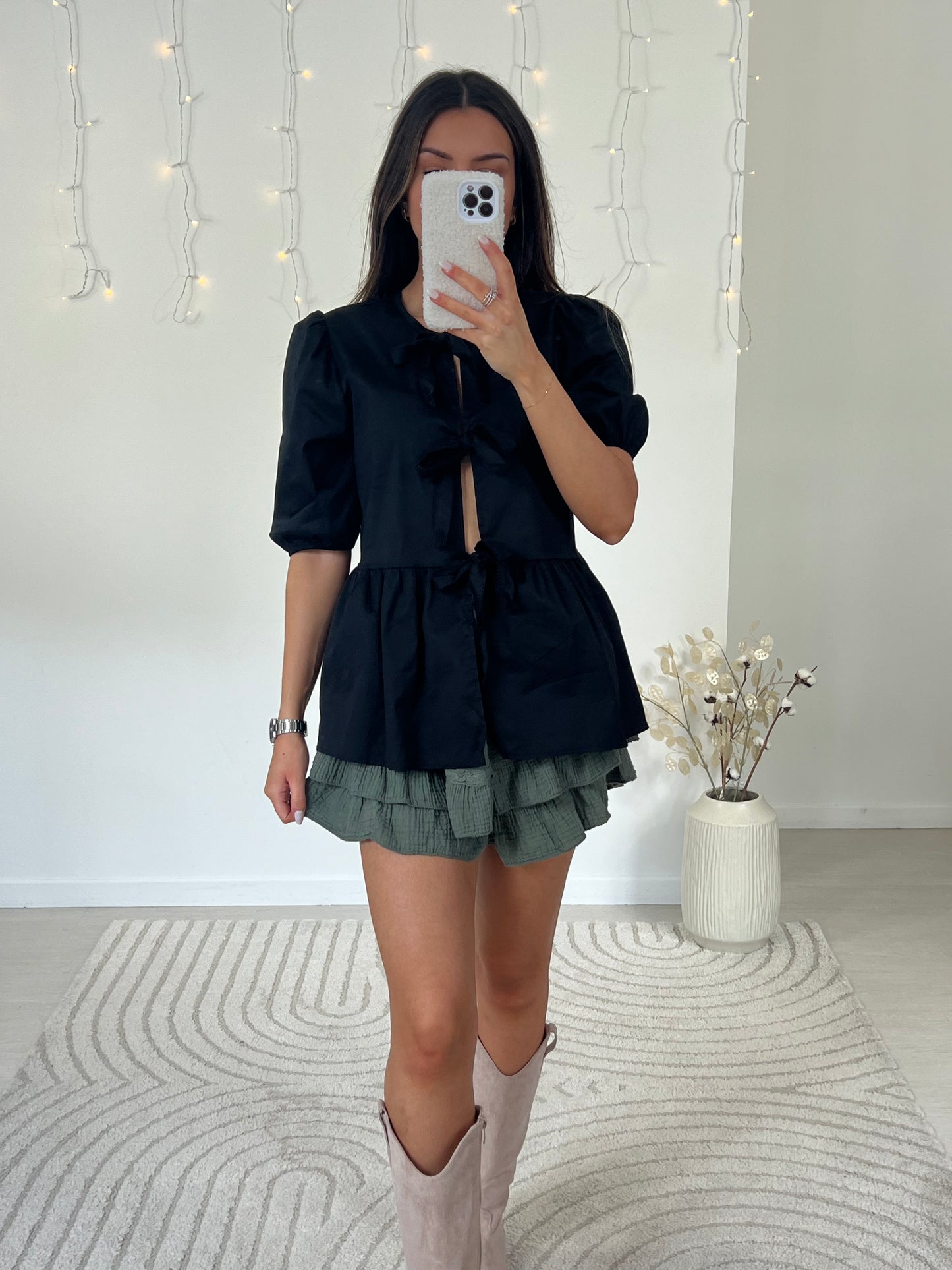 JUPE SHORT AYA KAKI