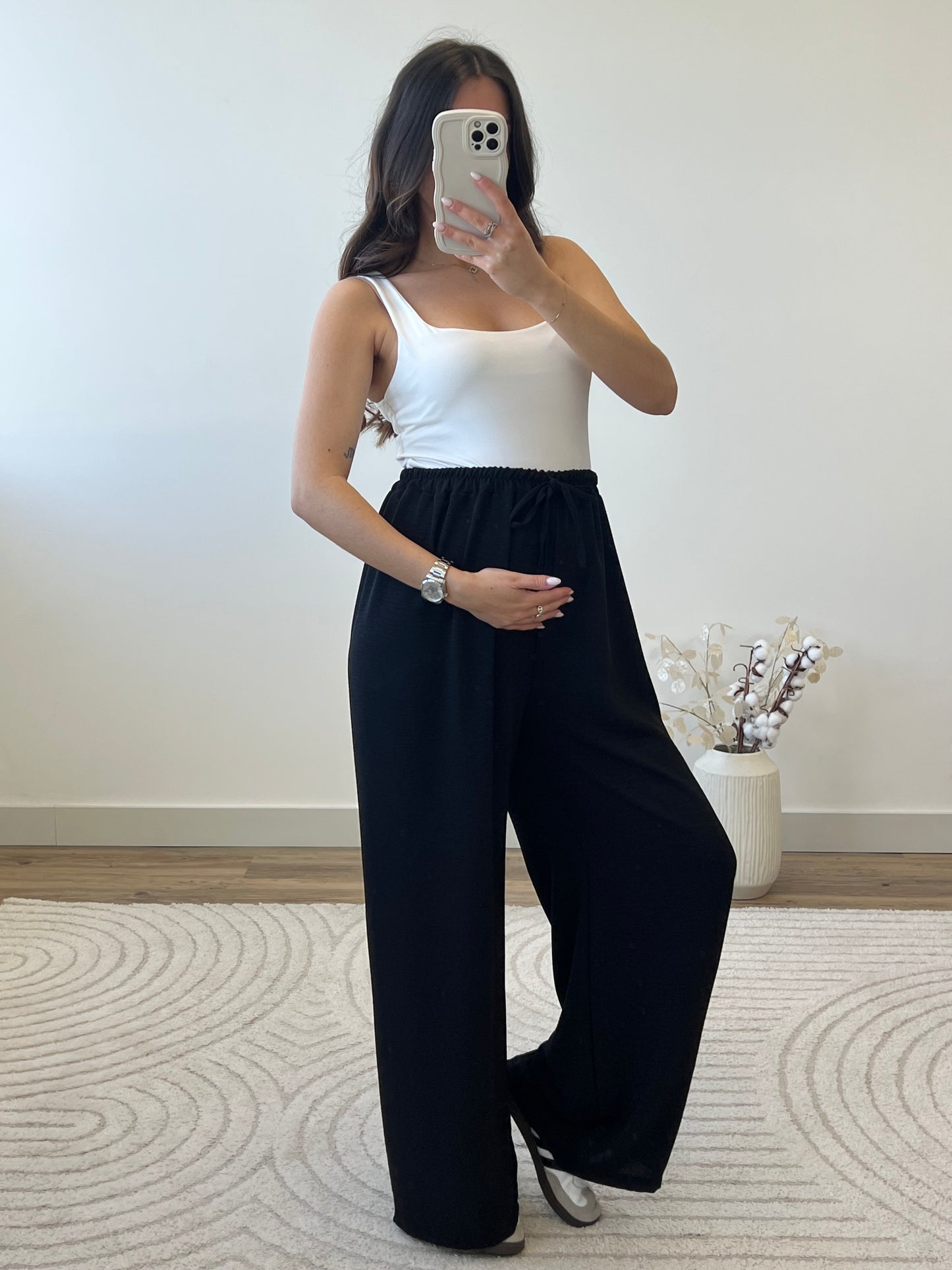 PANTALON FANNY NOIR (PETITE & GRANDE)