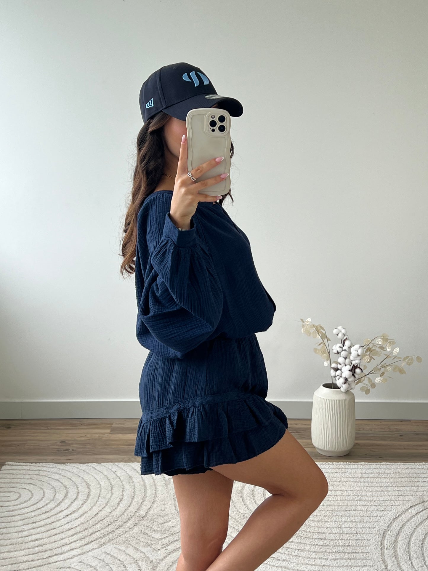JUPE SHORT AYA MARINE