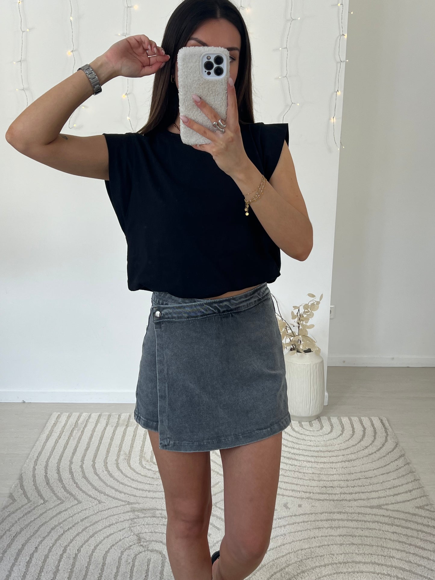 JUPE SHORT EN JEAN KAYLA