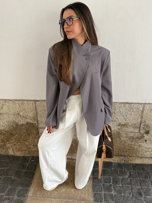 BLAZER AMBRE GRIS FONCÉ