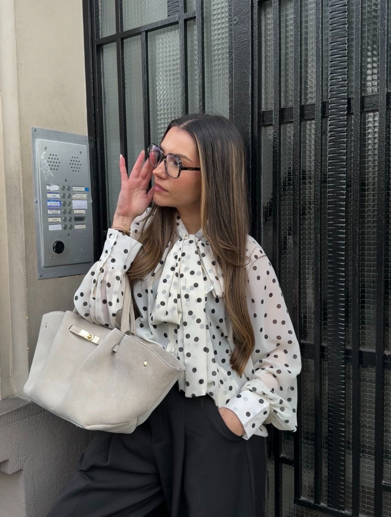 CHEMISIER CÉLINE CRÈME