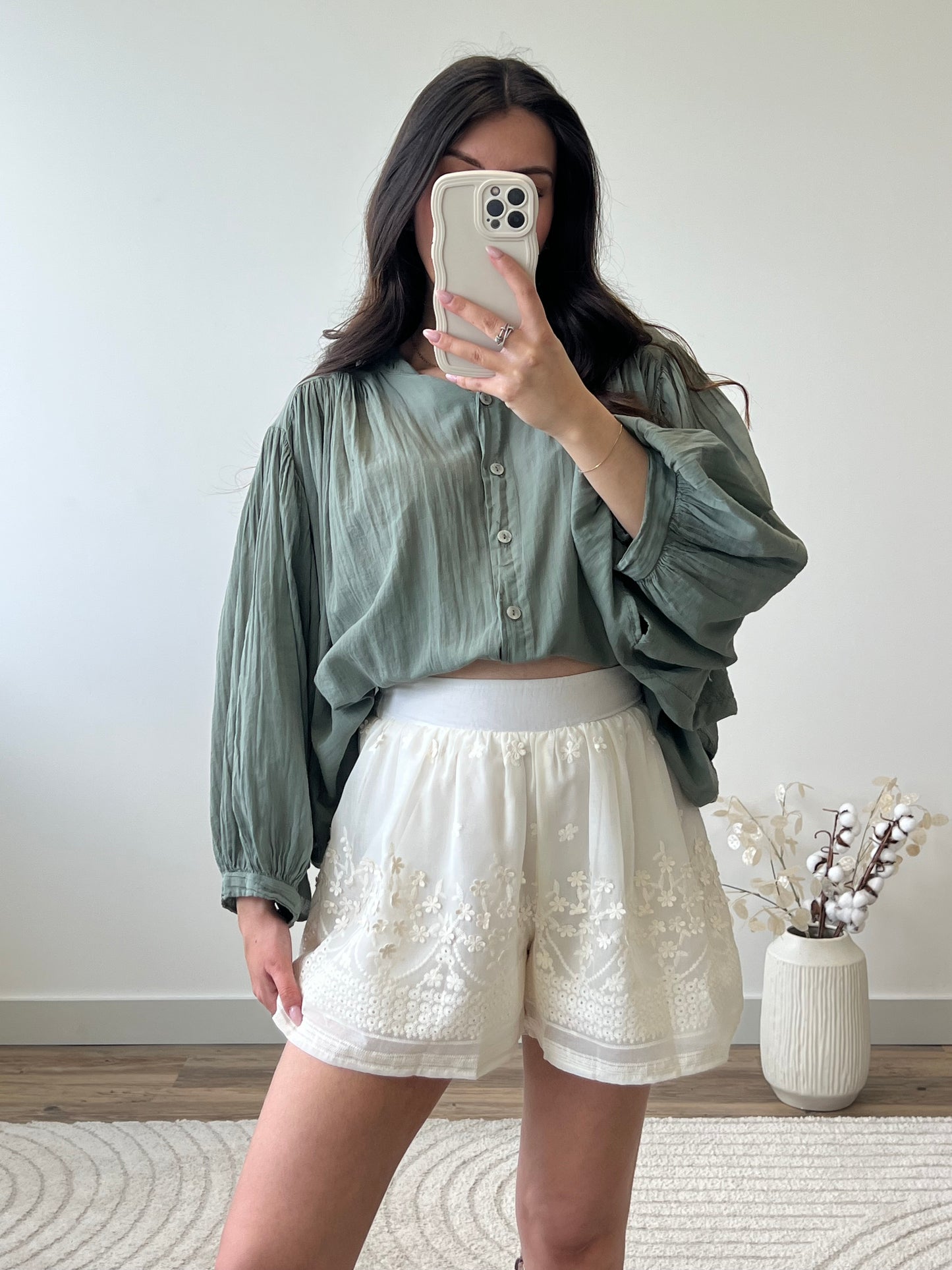BLOUSE ELO KAKI FONCÉ