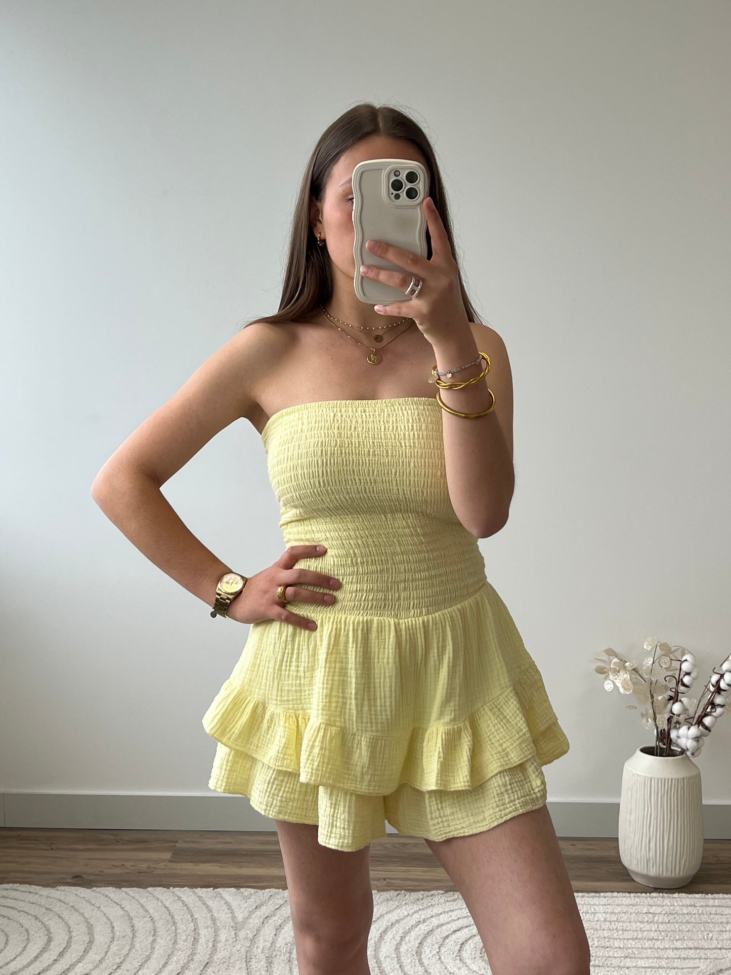 COMBISHORT ANAËLLE JAUNE