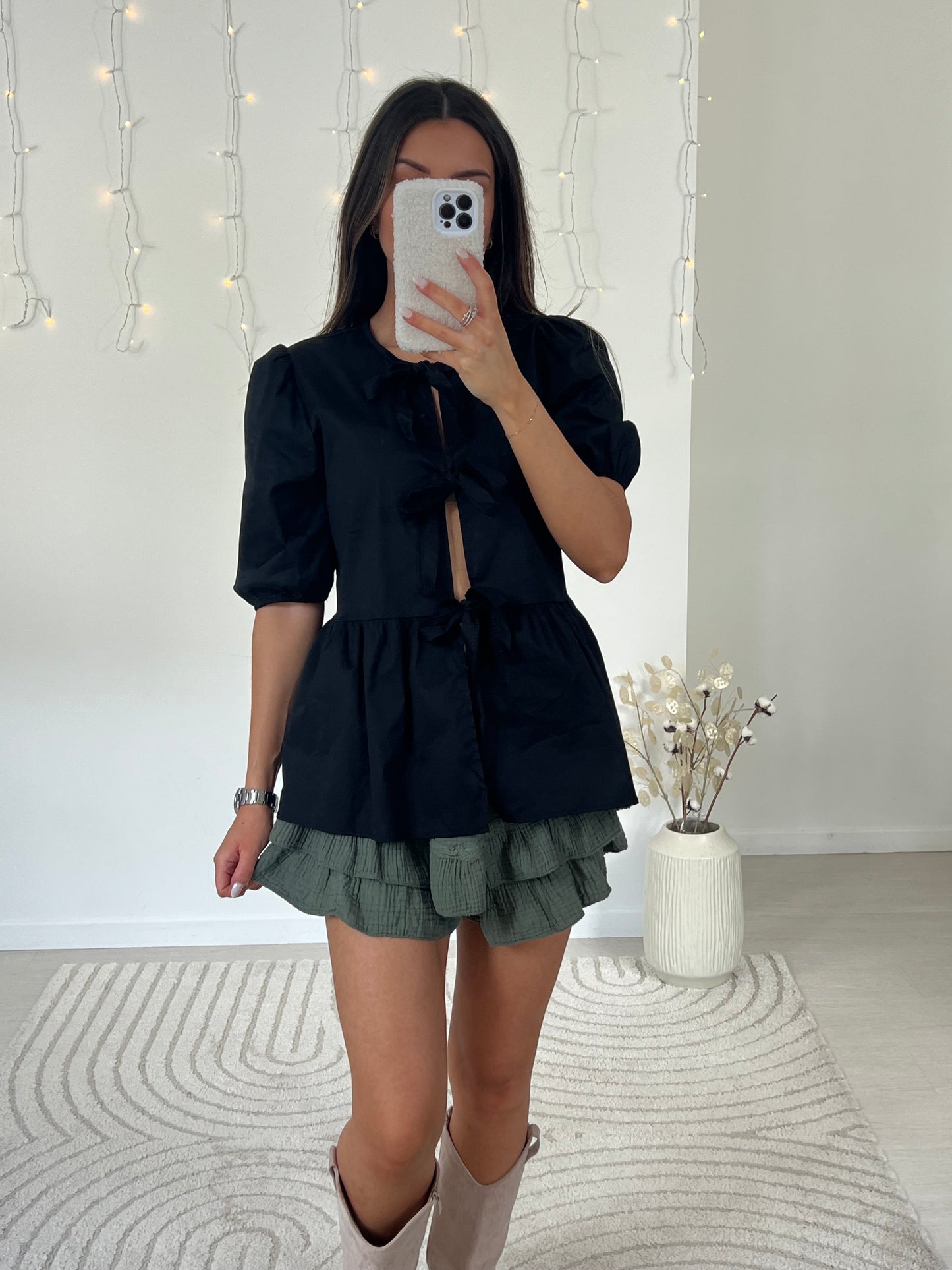 JUPE SHORT AYA KAKI
