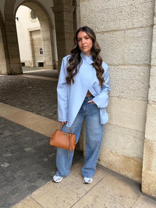 BLAZER AMBRE BLEU