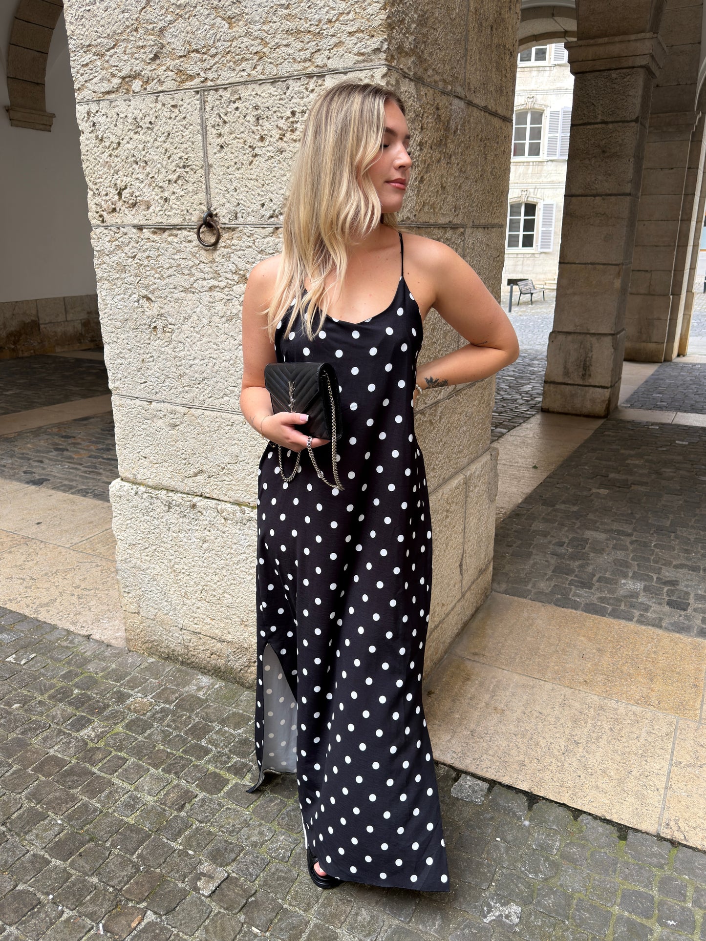 ROBE AURORE À POIS