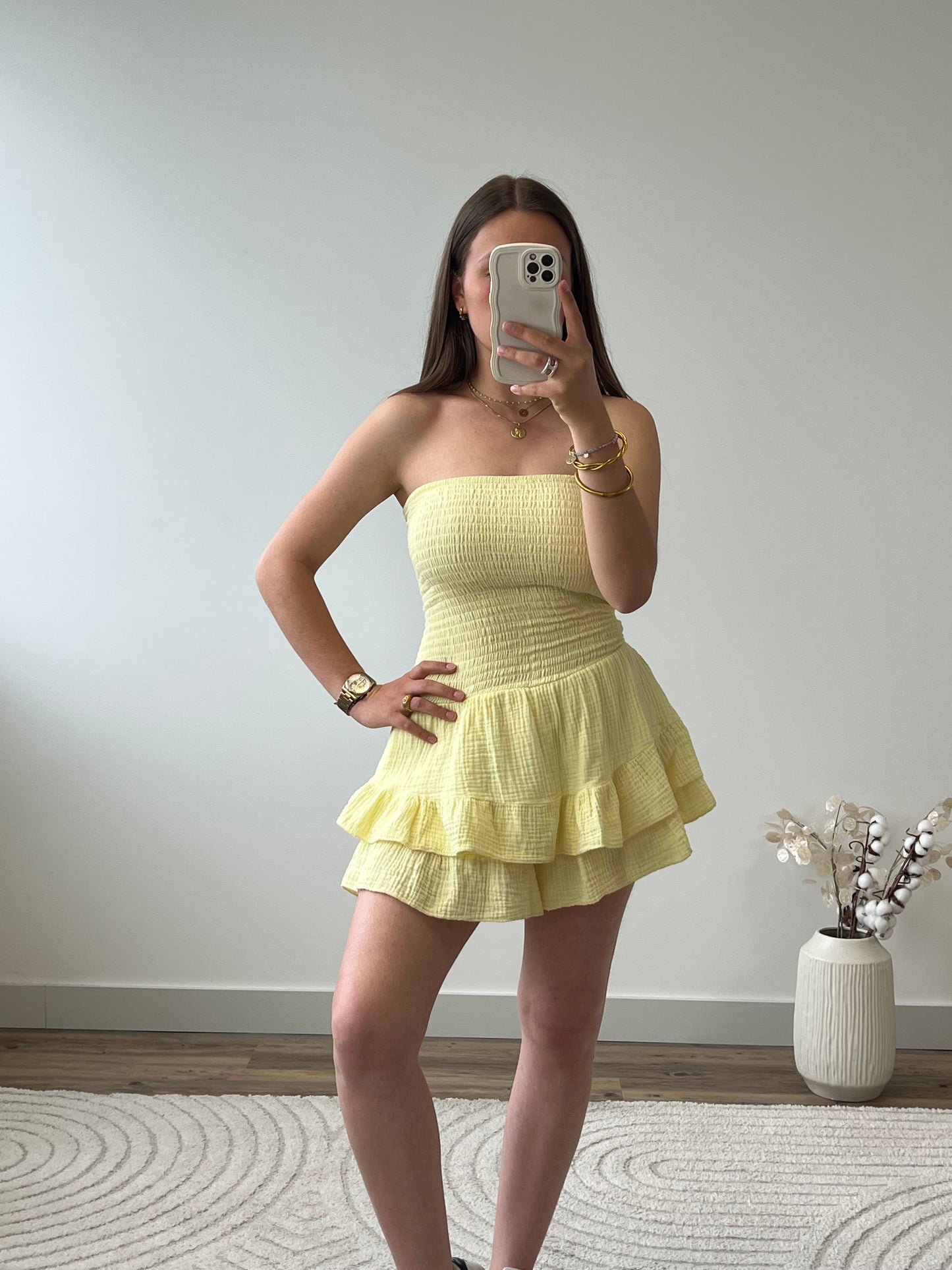 COMBISHORT ANAËLLE JAUNE