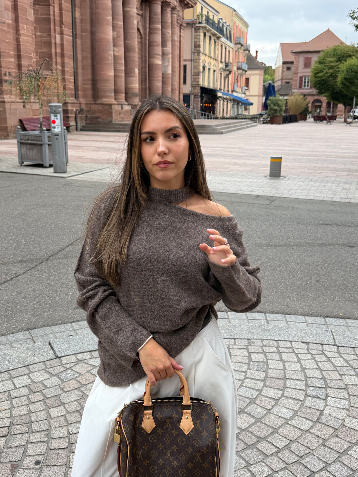 PULL KARMEN TAUPE