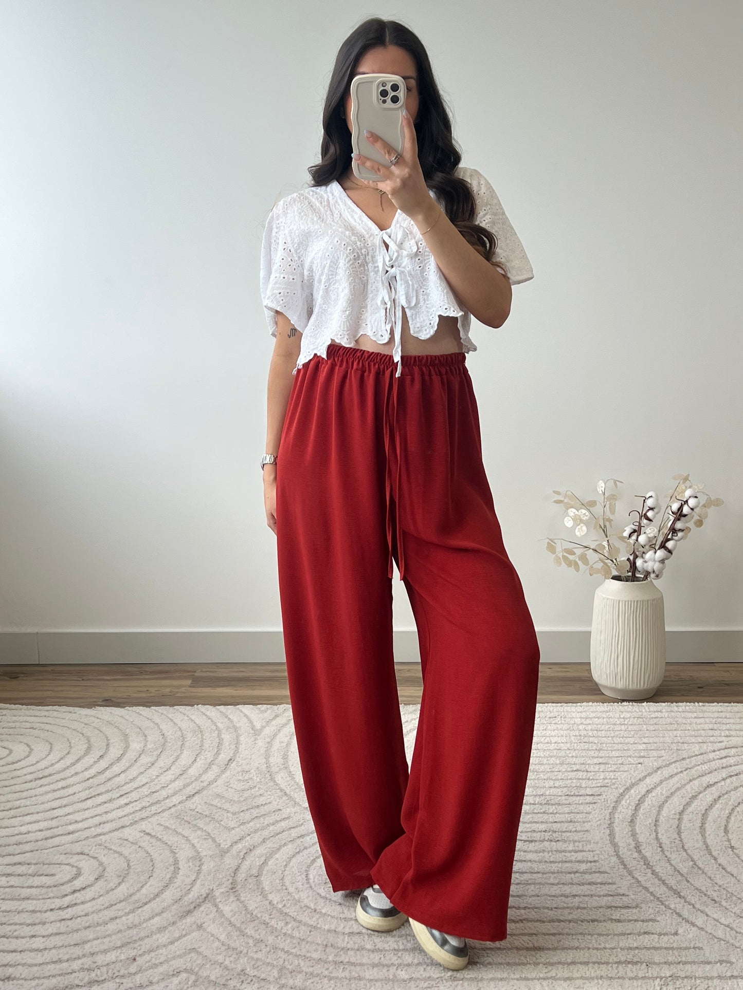 PANTALON FANNY TERRACOTTA (PETITE & GRANDE)
