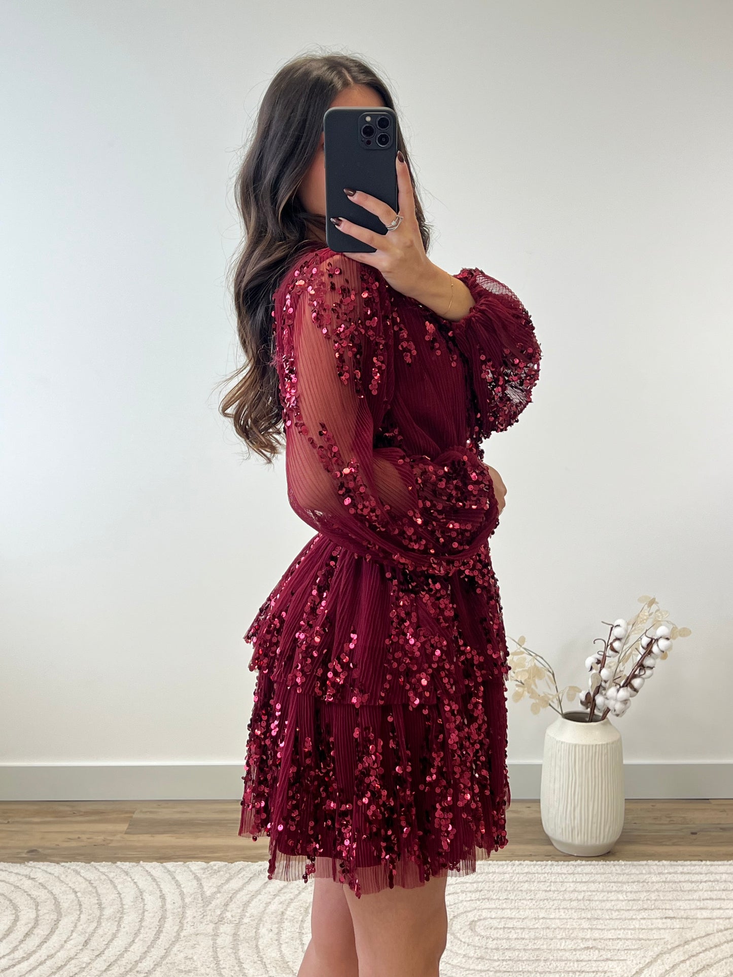 ROBE CAPUCINE BORDEAUX