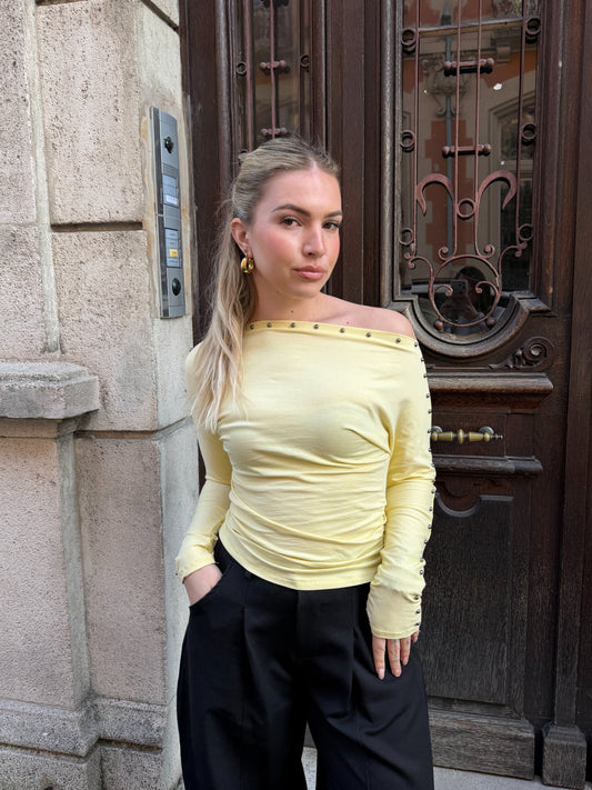 TOP CARMEN JAUNE