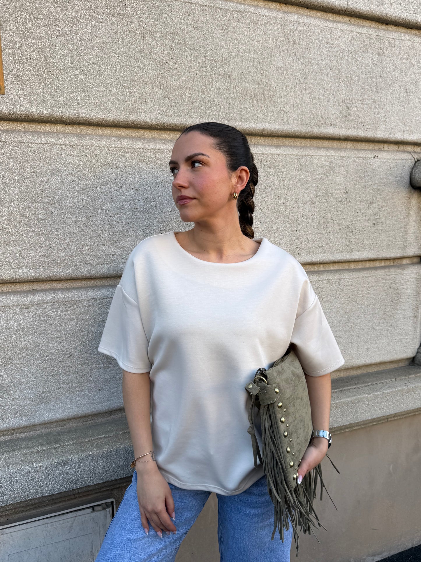 SAC FRANGE KAKI