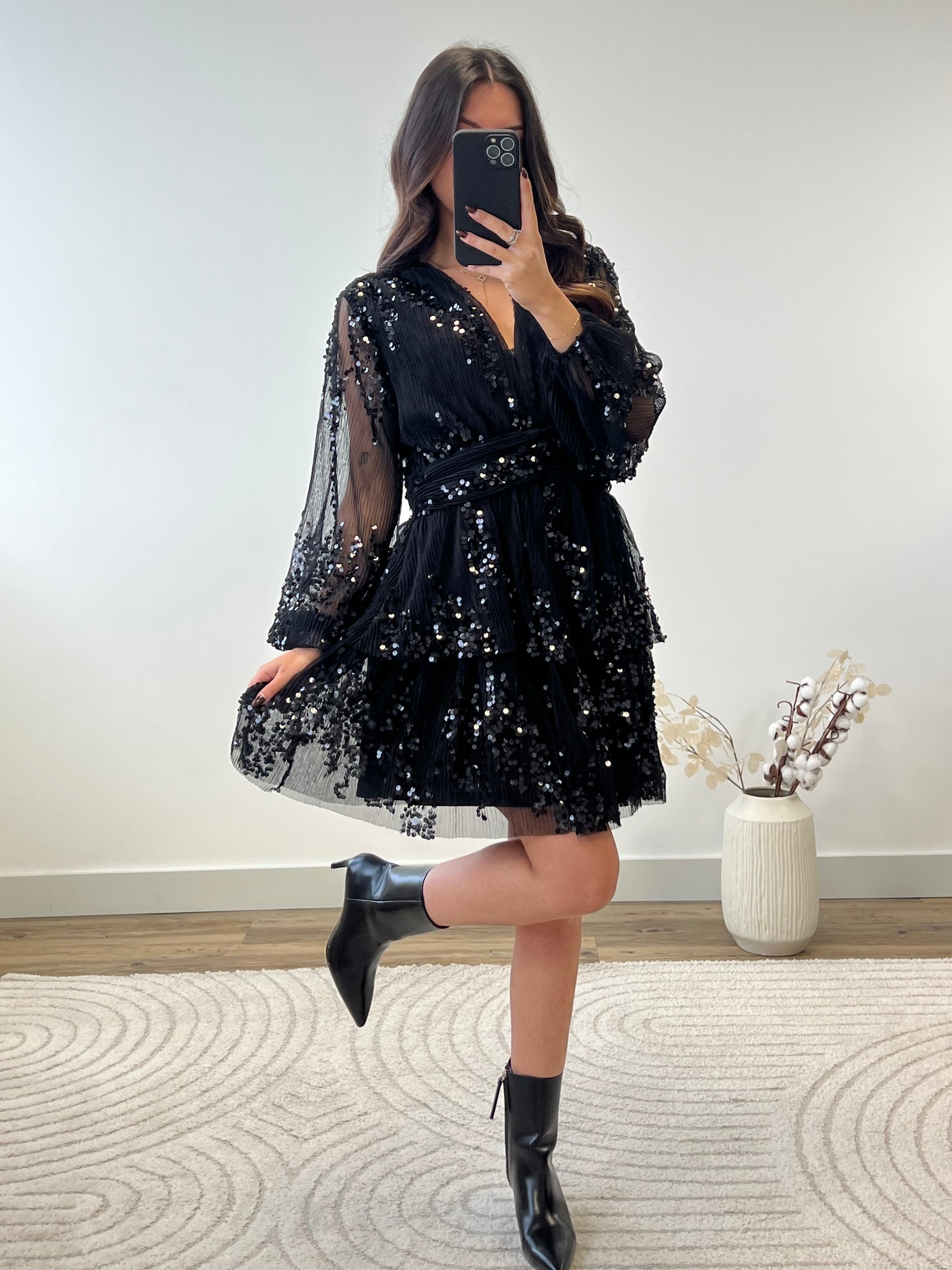 ROBE CAPUCINE NOIR