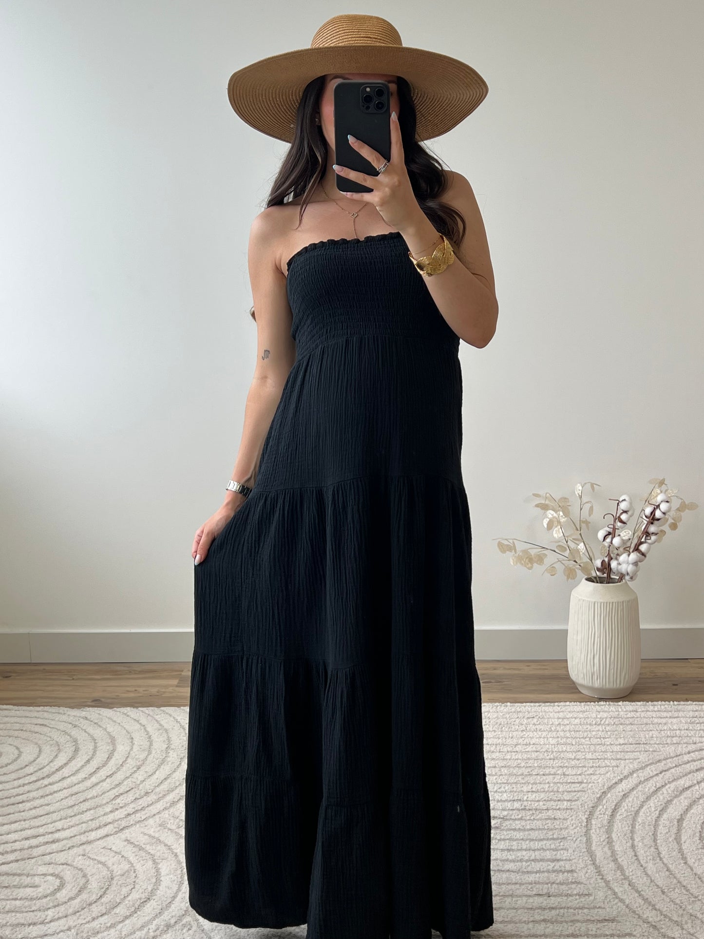 ROBE AMBRE NOIR