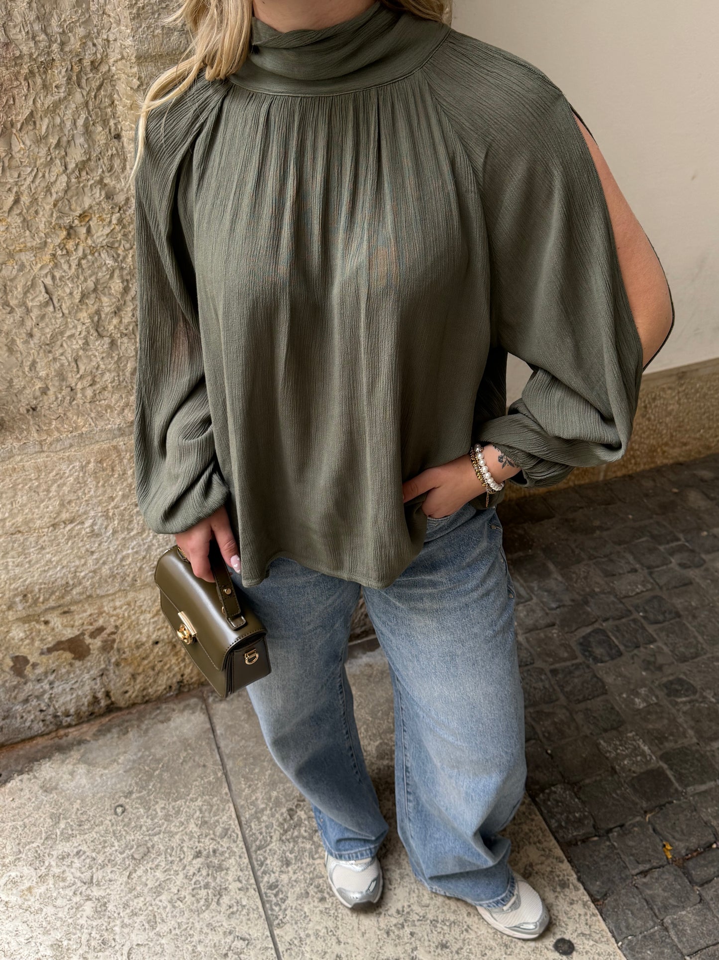 BLOUSE MAËLYS KAKI