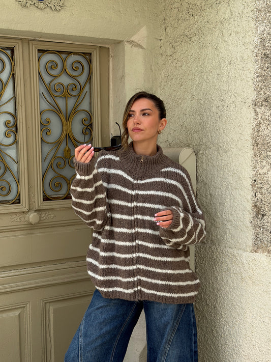 GILET PAULA TAUPE