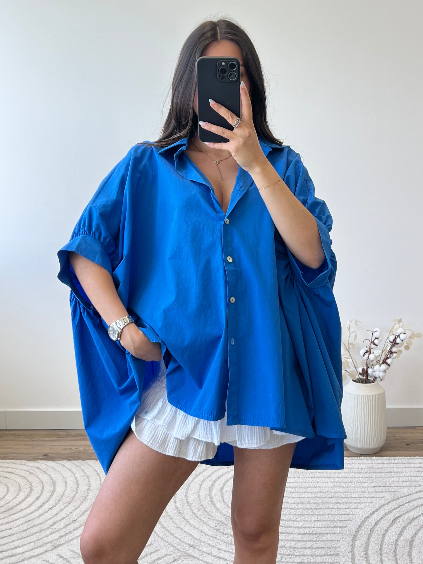CHEMISE TRÉSSIA BLEU