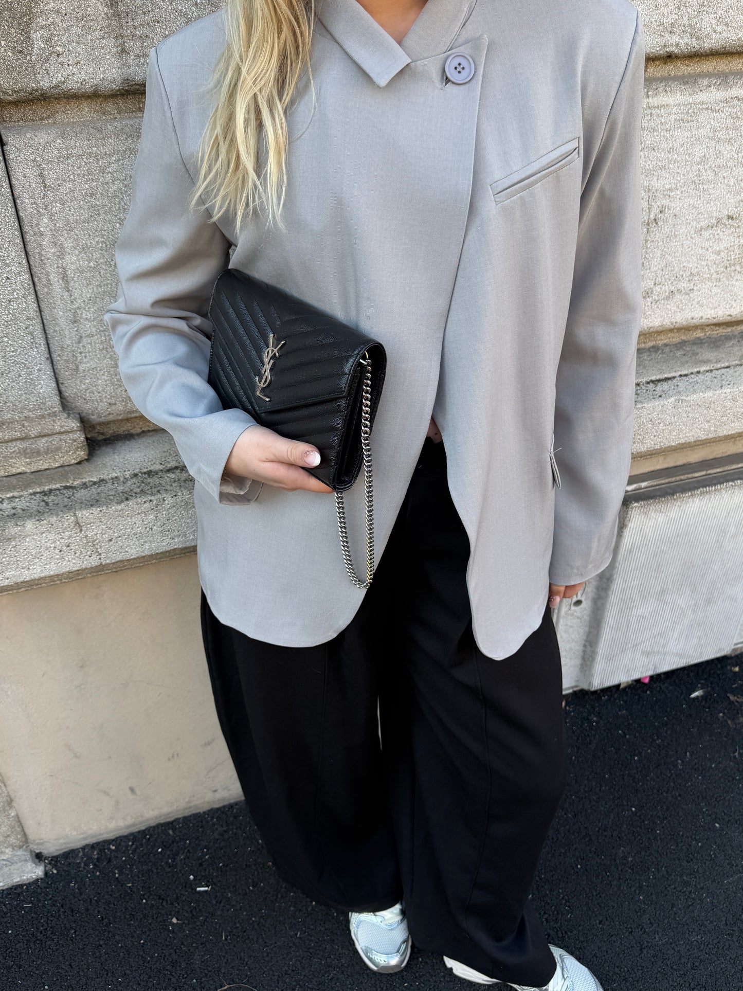 BLAZER AMBRE GRIS CLAIR