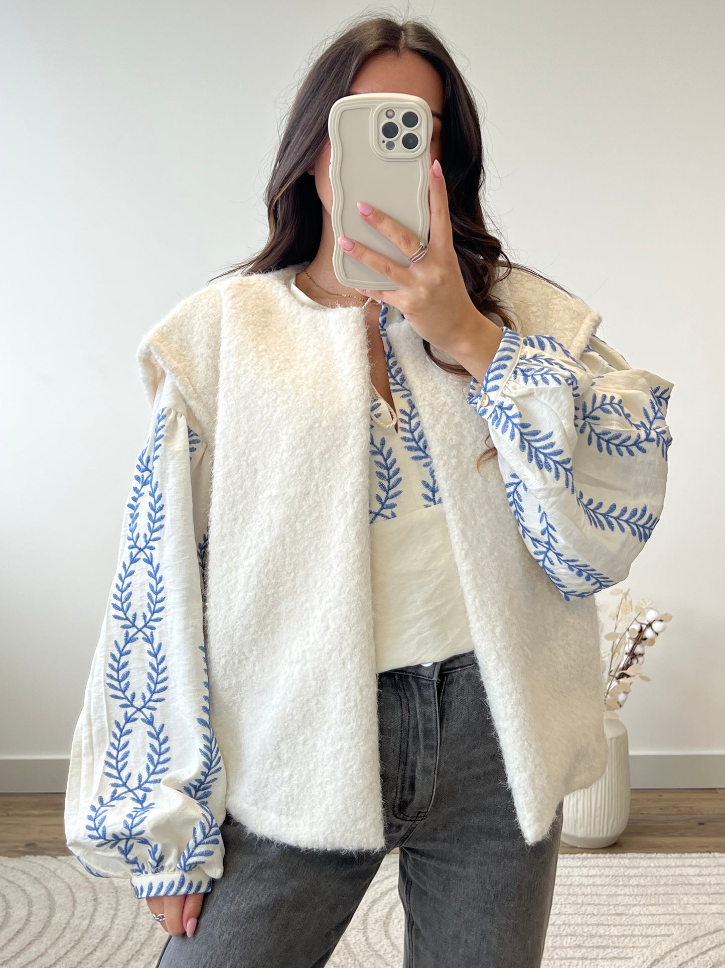 DEFECTUEUX - VESTE SANS MANCHES VIC BLANCHE