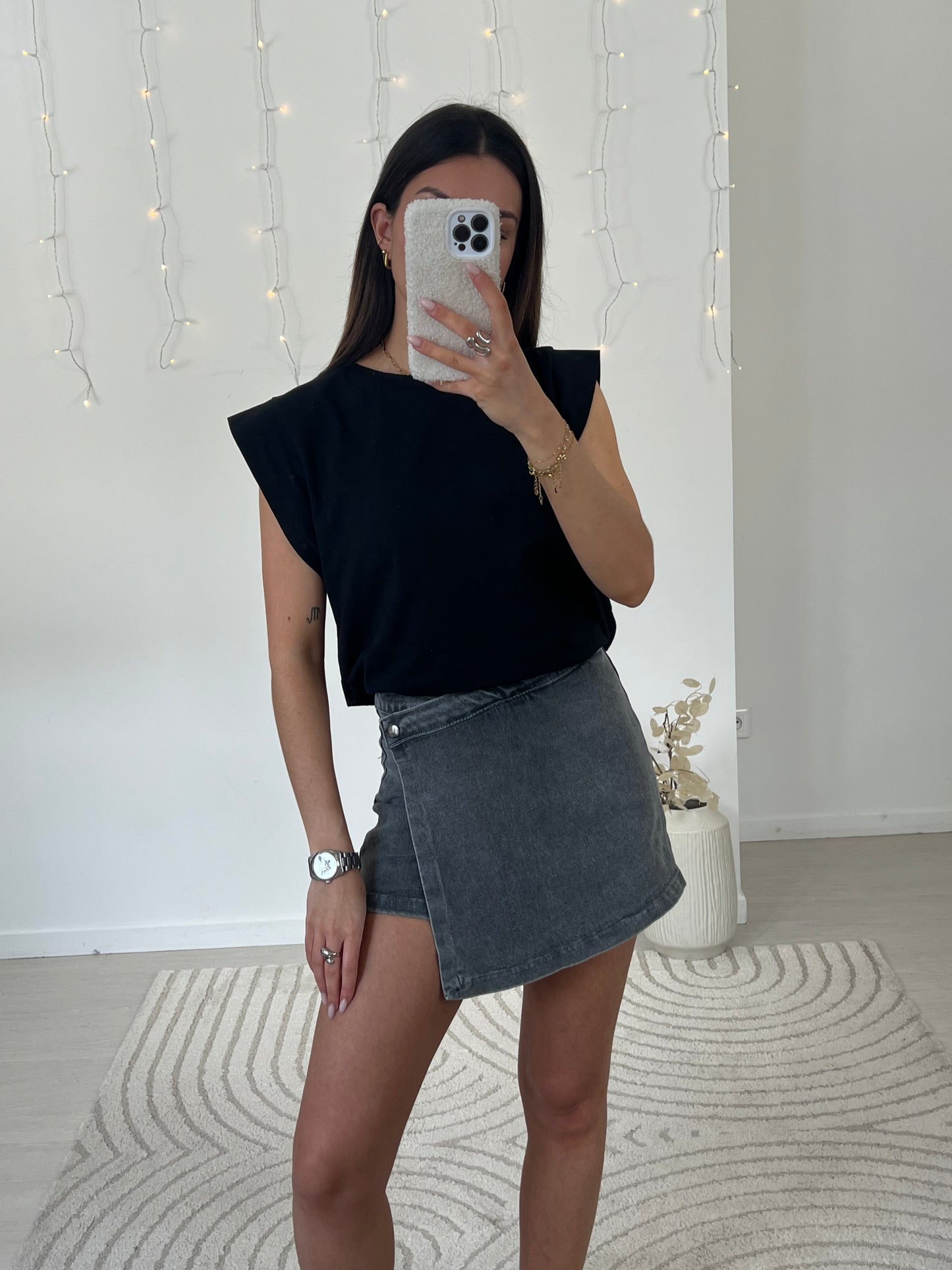JUPE SHORT EN JEAN KAYLA