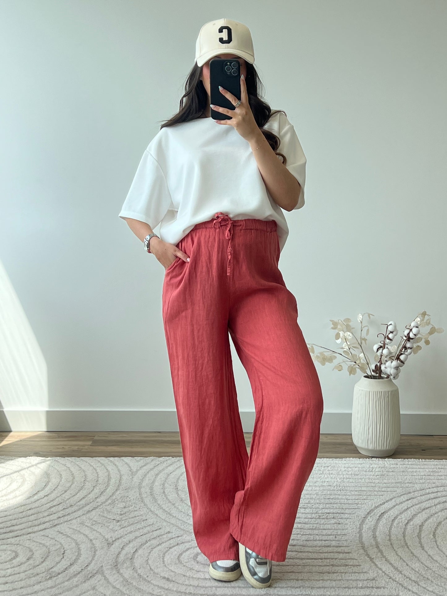 PANTALON ÉLÉONORE TERRACOTTA