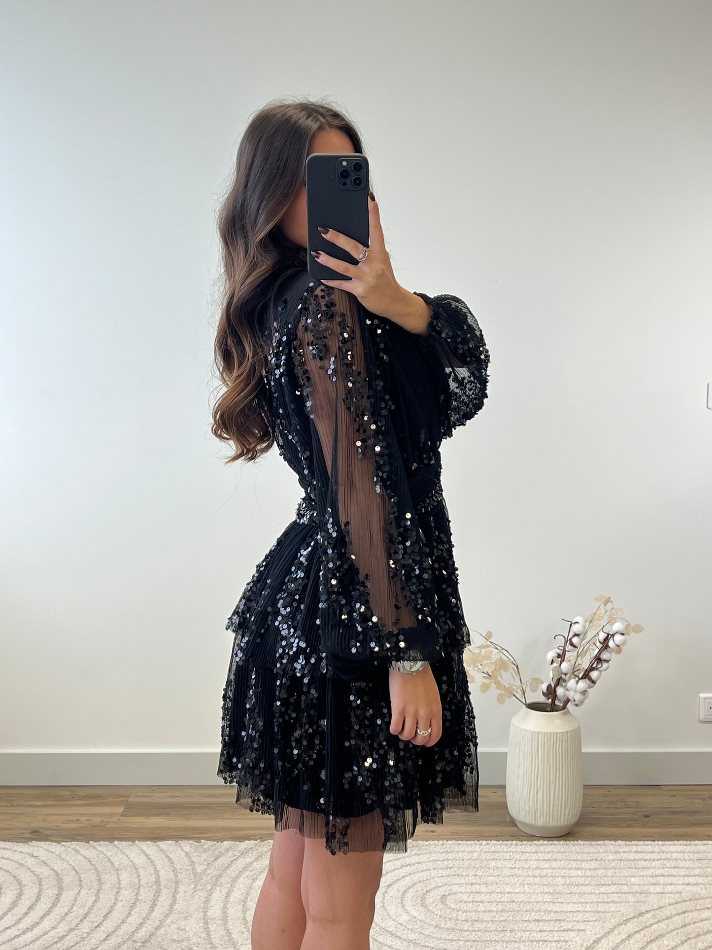 ROBE CAPUCINE NOIR