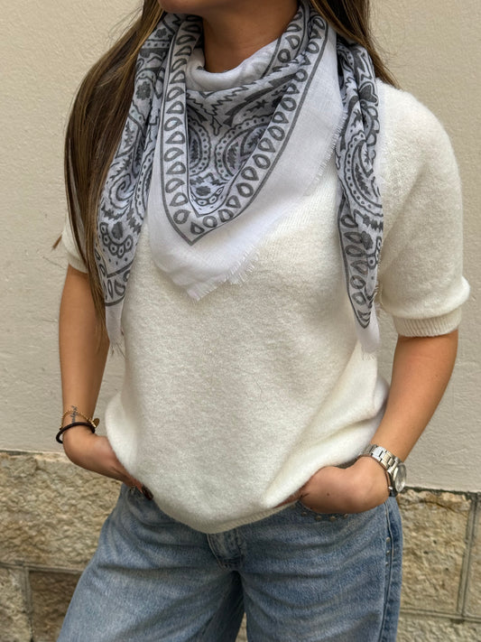 FOULARD BANDANA BLANC