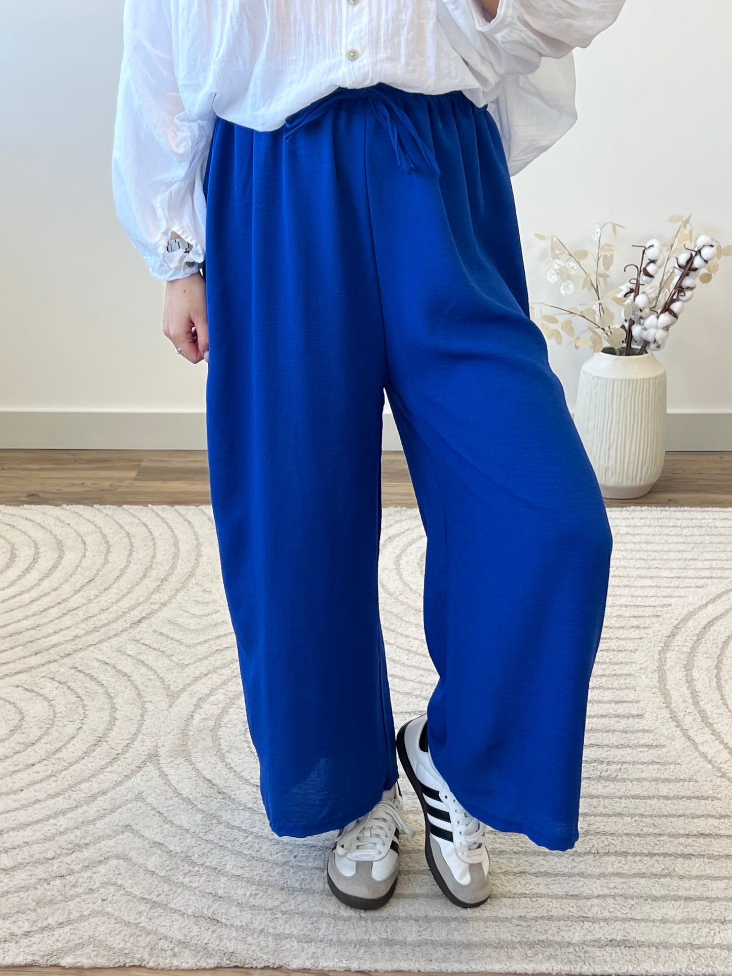 PANTALON FANNY BLEU ROI (PETITE & GRANDE)