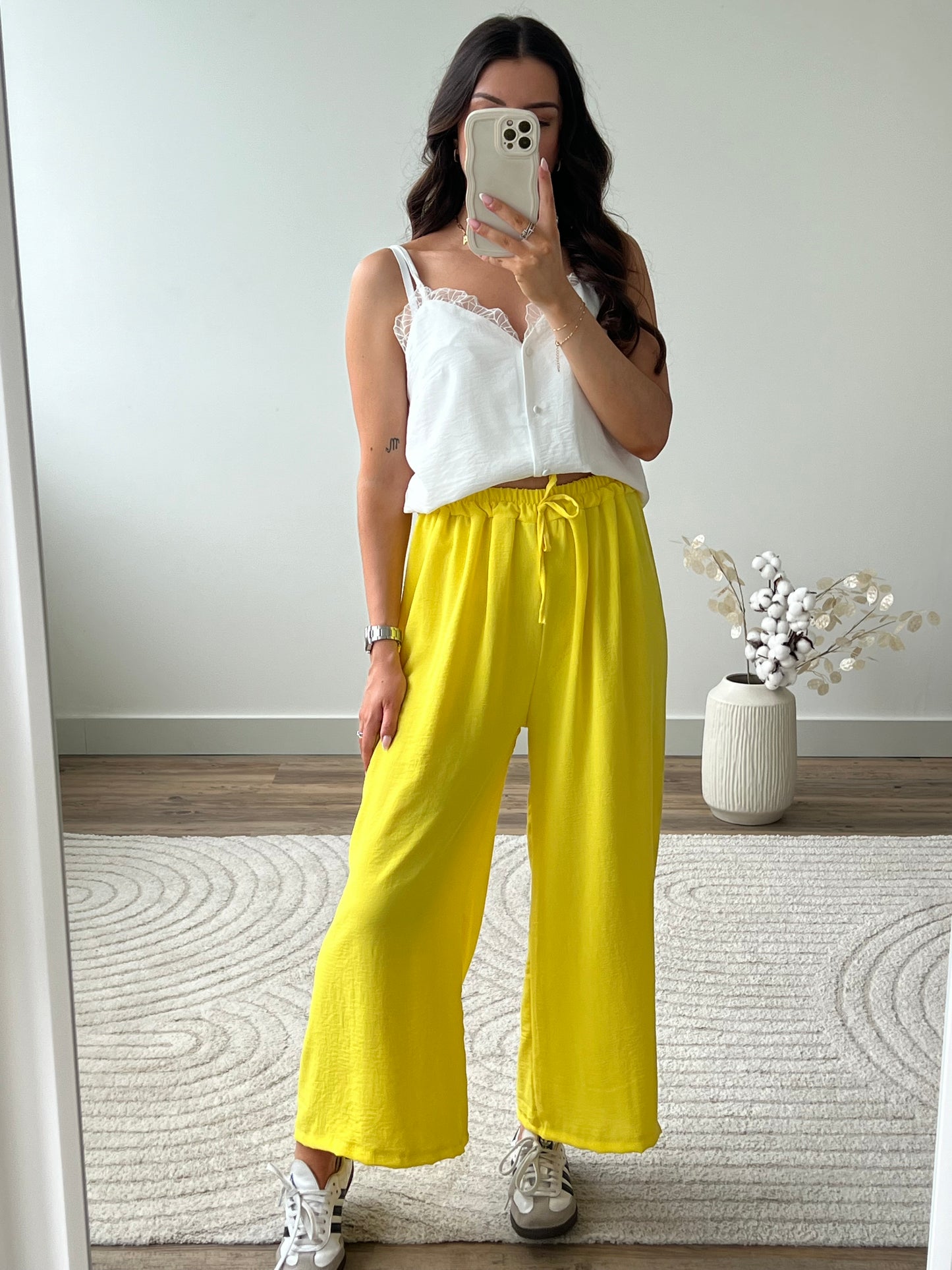 PANTALON FANNY JAUNE MOYEN