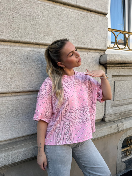 T-SHIRT BANDANA ROSE