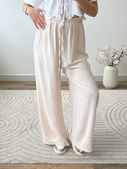 PANTALON FANNY CRÈME (PETITE & GRANDE)