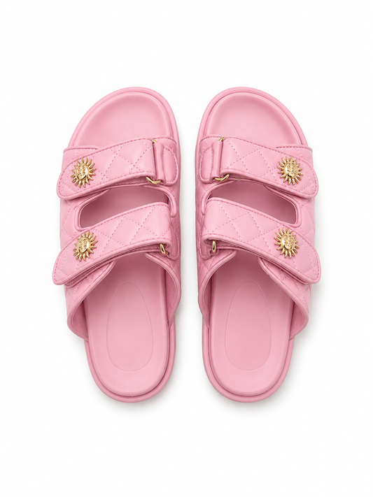 SANDALES SOLEIL ROSE
