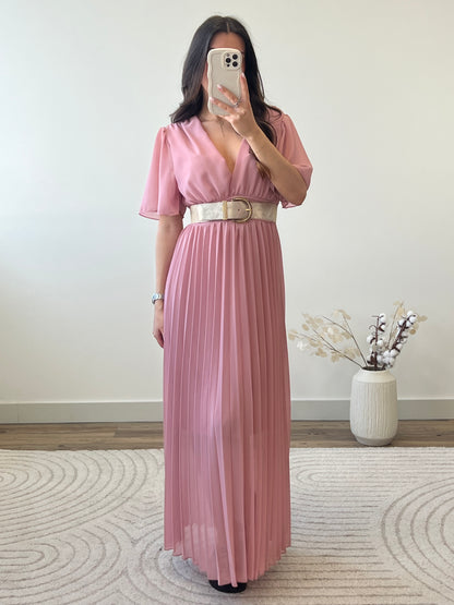 ROBE ALBA ROSE POUDRÉ