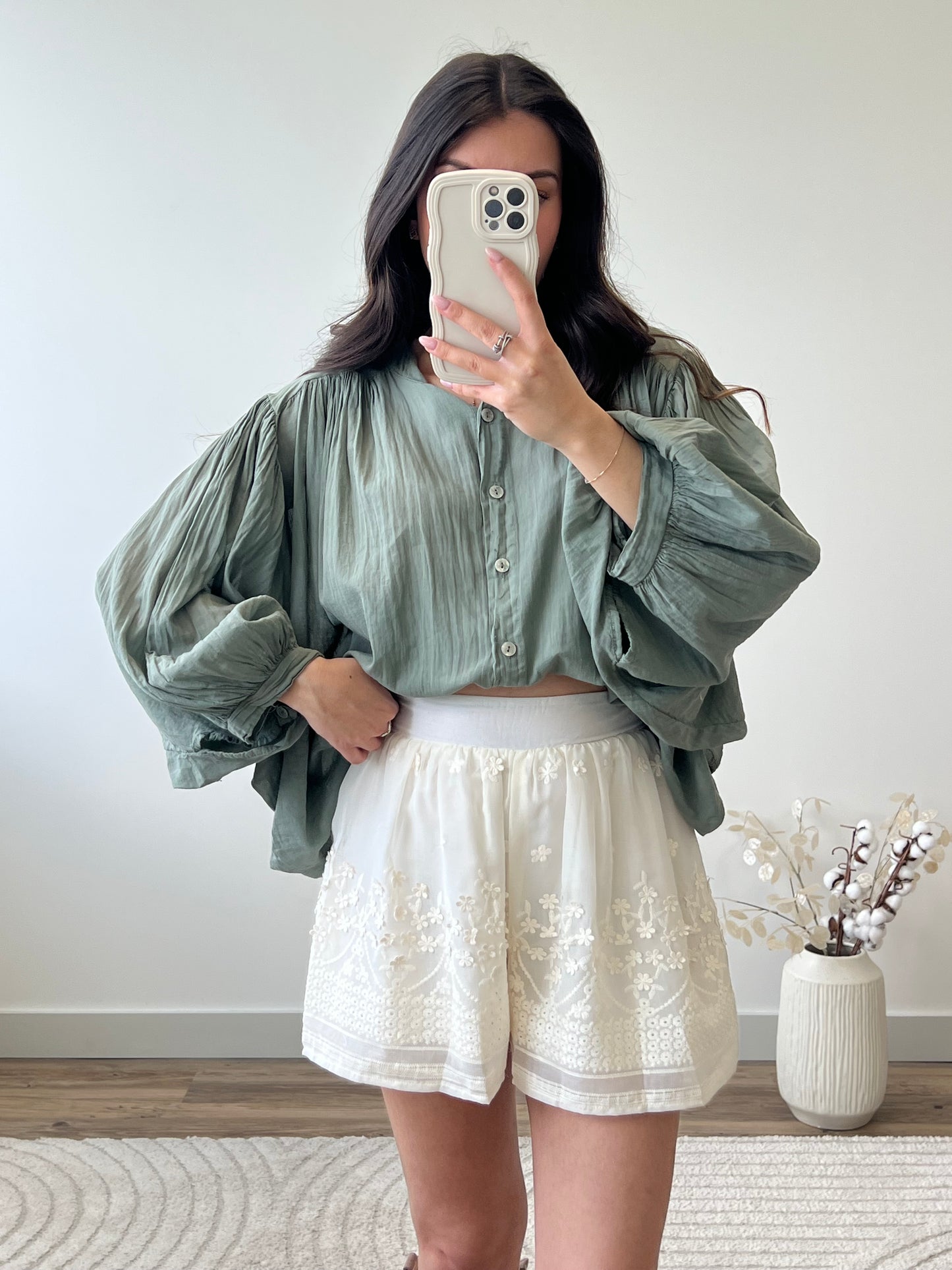 BLOUSE ELO KAKI FONCÉ