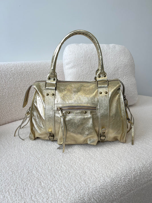 SAC VAL LARGE - 100% CUIR DORÉ