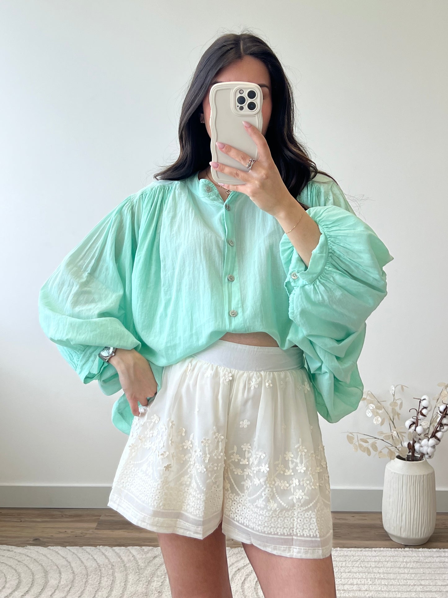 BLOUSE ELO VERT D’EAU