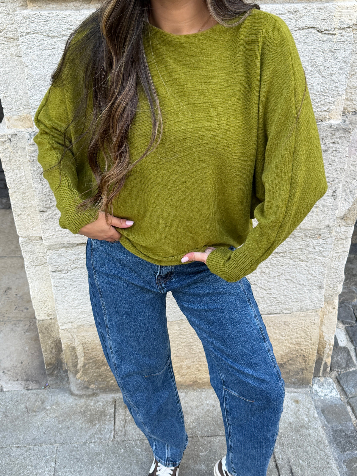 PULL LOUISE OLIVE