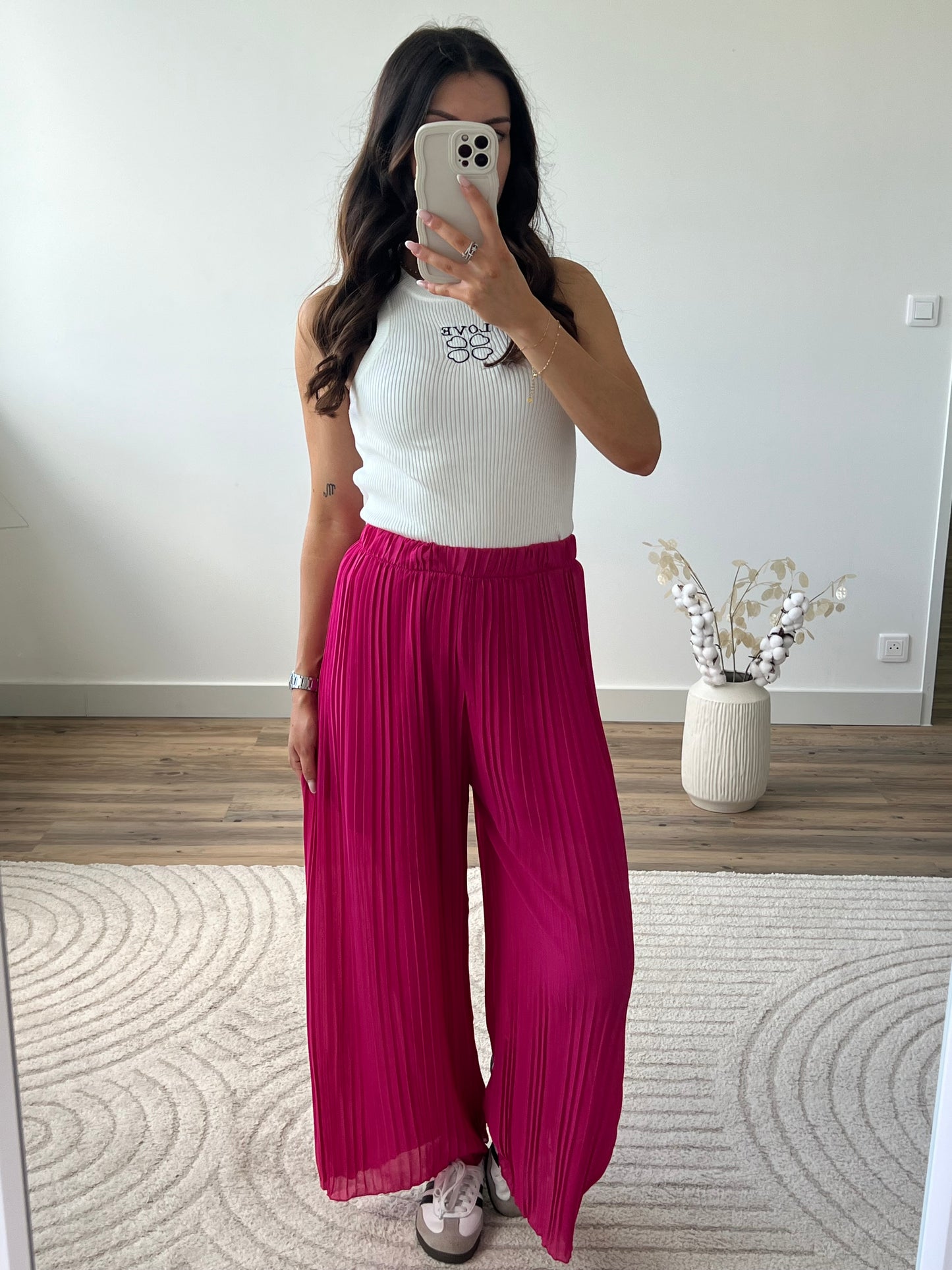 PANTALON AMALIA FRAMBOISE