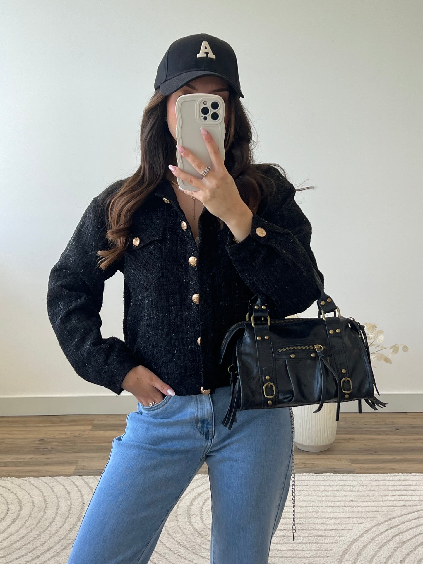 SAC VAL MINI - 100% CUIR NOIR