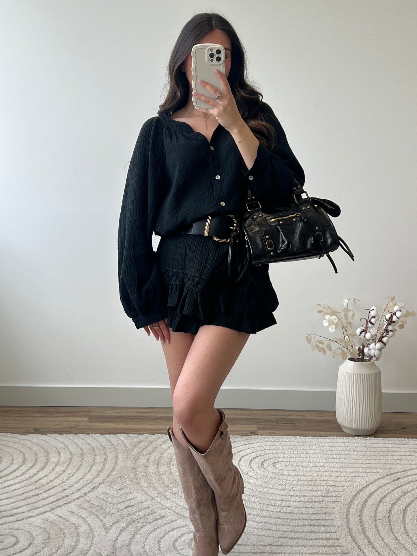 CHEMISE AYA NOIR