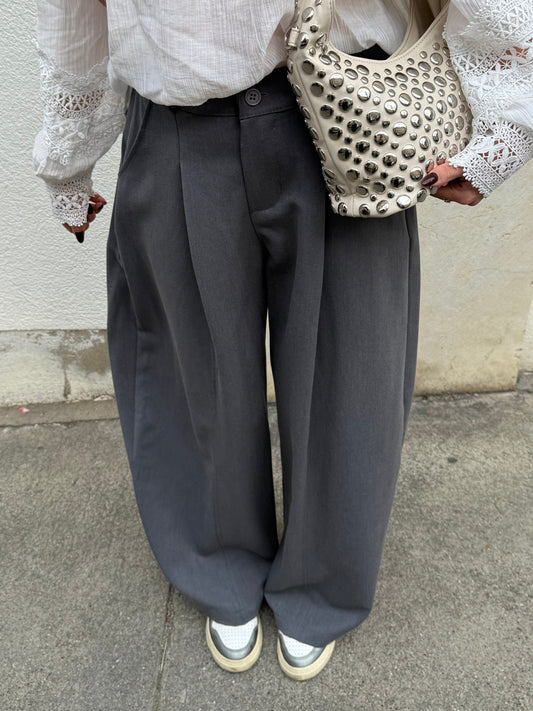 PANTALON BLAZER GRIS