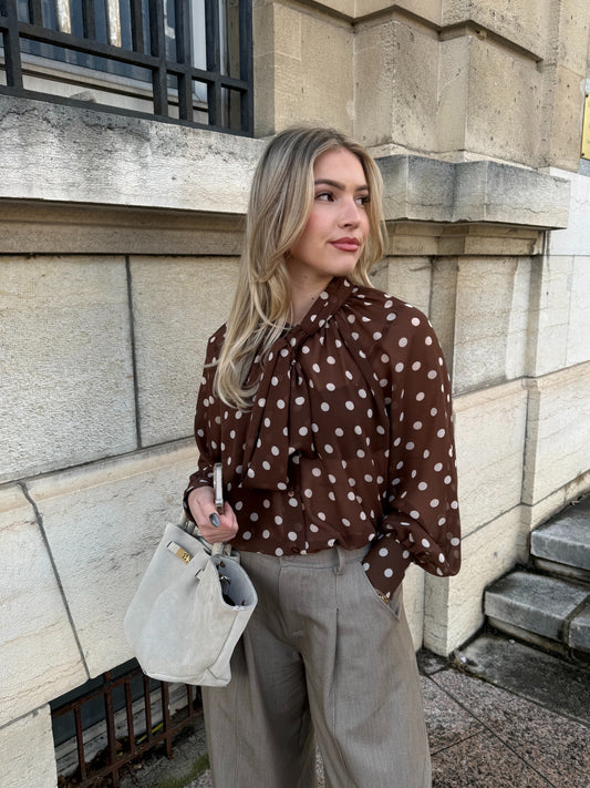 CHEMISIER CÉLINE CHOCO